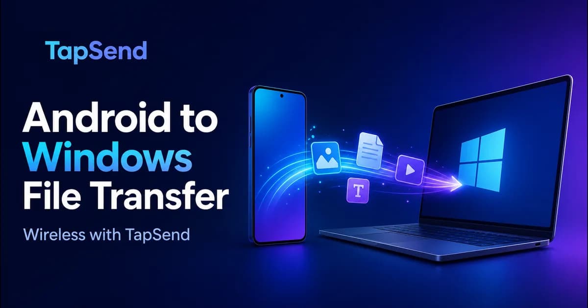 Android-to-Windows file transfer troubleshooting workflow