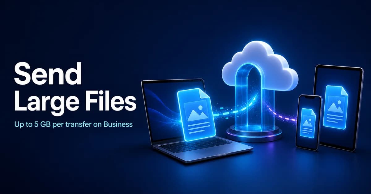Large-file transfer troubleshooting across phones and computers